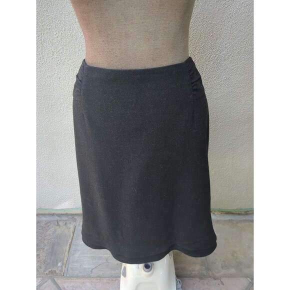 Classiques Entier Woman's Black Tiered Hem Skirt Size 8 - Picture 1 of 8